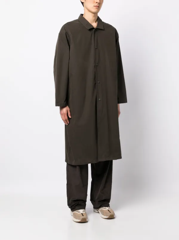 FEAR OF GOD ESSENTIALS コットン ロングコート | ブラック | FARFETCH JP