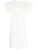 Sportmax open-knit shift midi dress - White