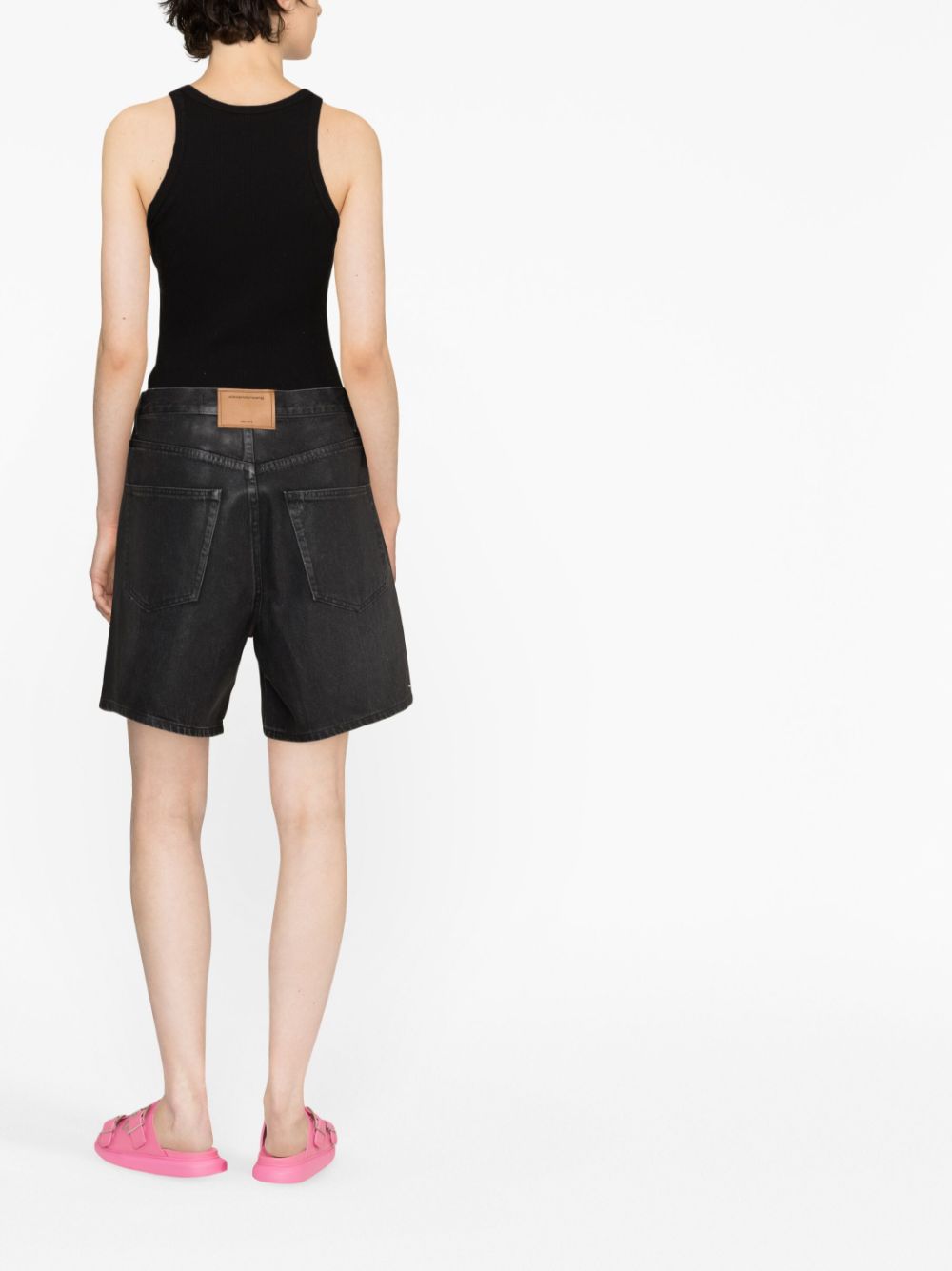 Alexander Wang coated denim shorts Women