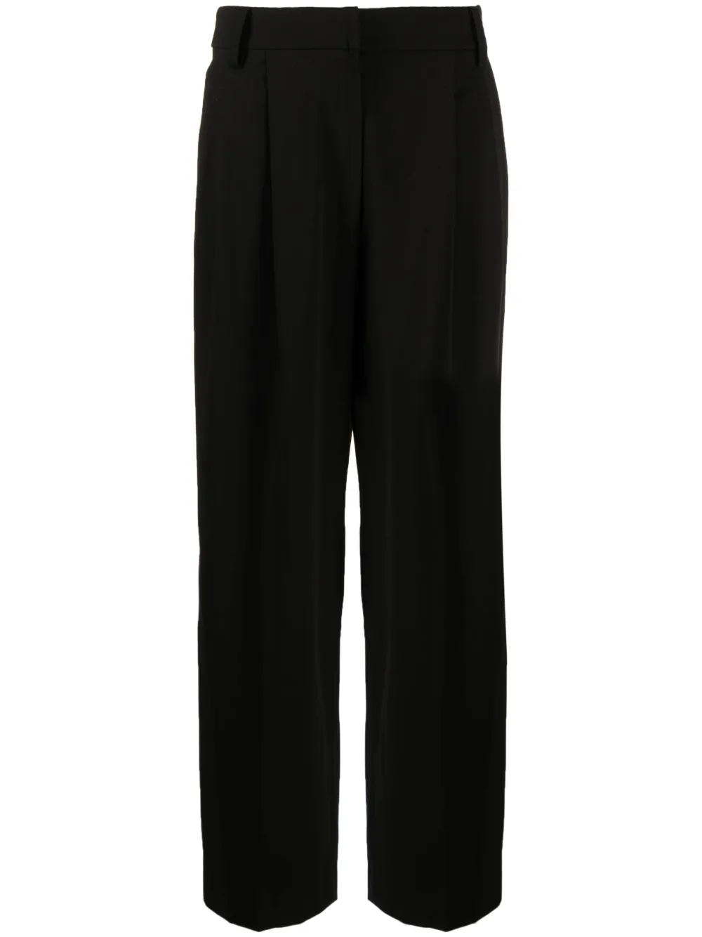 STUDIO TOMBOY wide-leg tailored trousers – Black