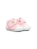 Miki House Rabbit embroidery sneakers - Pink