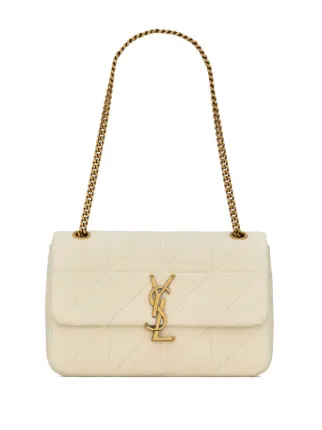 Saint Laurent Jamie Medium YSL Cotton Chain Shoulder Bag