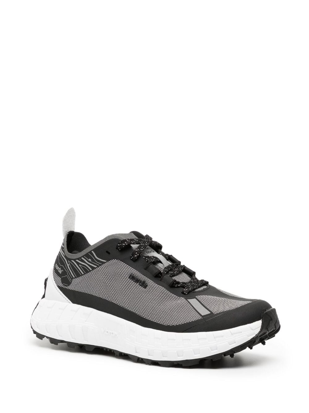 Shop Norda Chunky-sole Lace-up Sneakers In Black