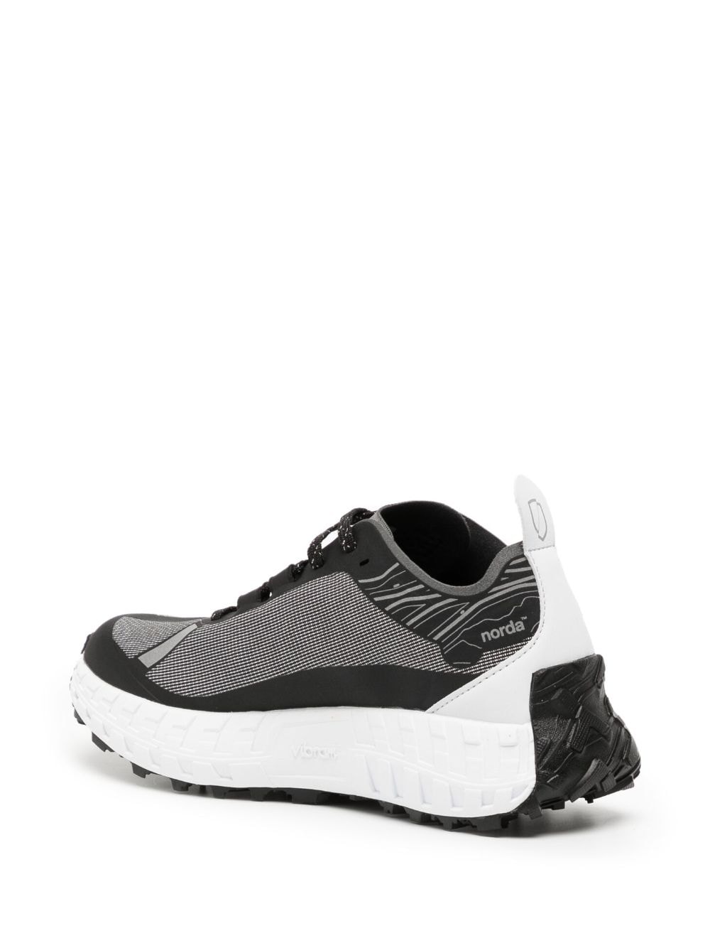 Shop Norda Chunky-sole Lace-up Sneakers In Black