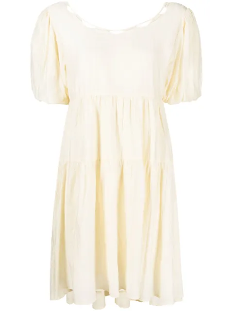 b+ab vestido con mangas farol