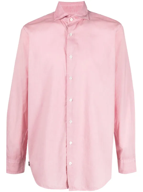 Lardini long-sleeve Cotton Shirt Pink FARFETCH PH - Main Image