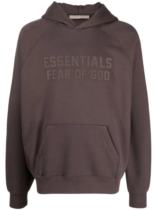 FEAR OF GOD ESSENTIALS Essentials logo-print Hoodie - Farfetch