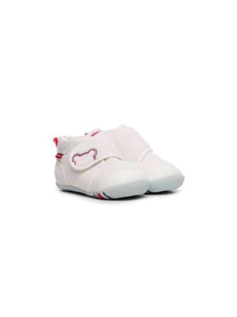 Miki House touch-strap cotton trainers