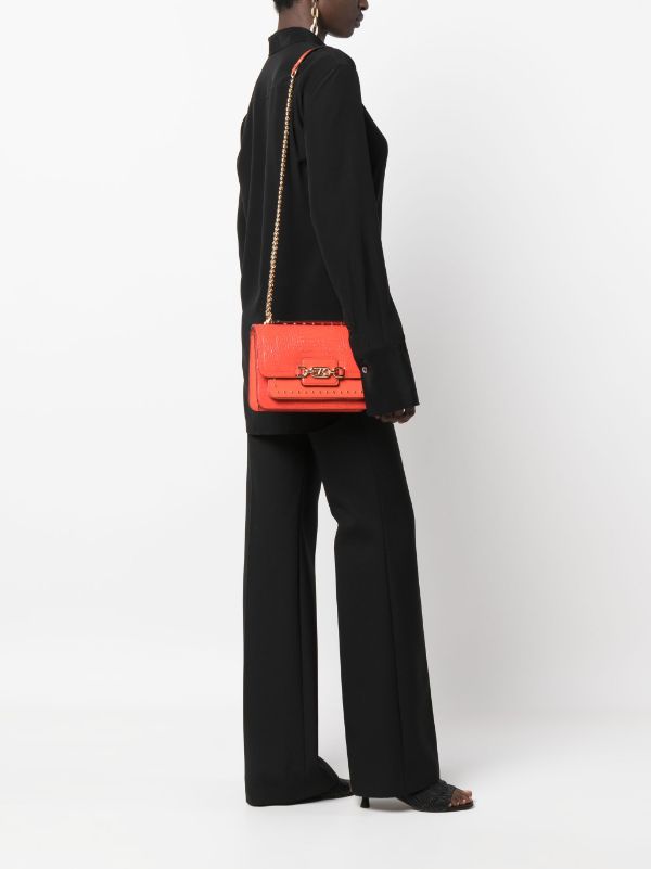 Michael Michael Kors Heather Large Leather Shoulder Bag - Orange