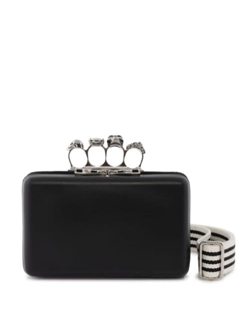 Alexander McQueen Twisted leather clutch bag