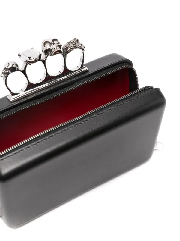 Alexander McQueen The Knuckle Twisted Clutch Bag | Black