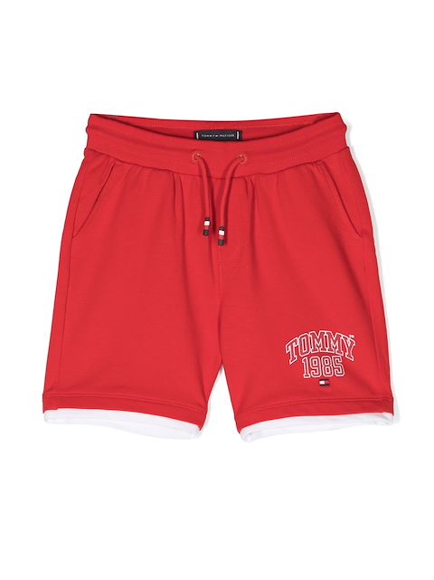 Tommy Hilfiger Junior logo-print drawstring-fastening shorts