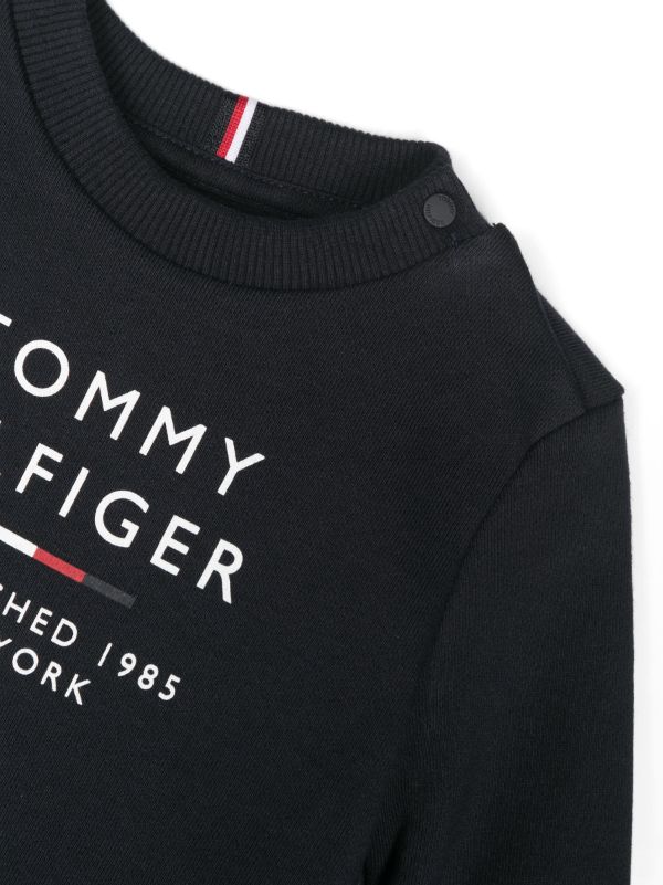 computer Indtægter digital Tommy Hilfiger Junior logo-print cotton-blend Hoodie - Farfetch