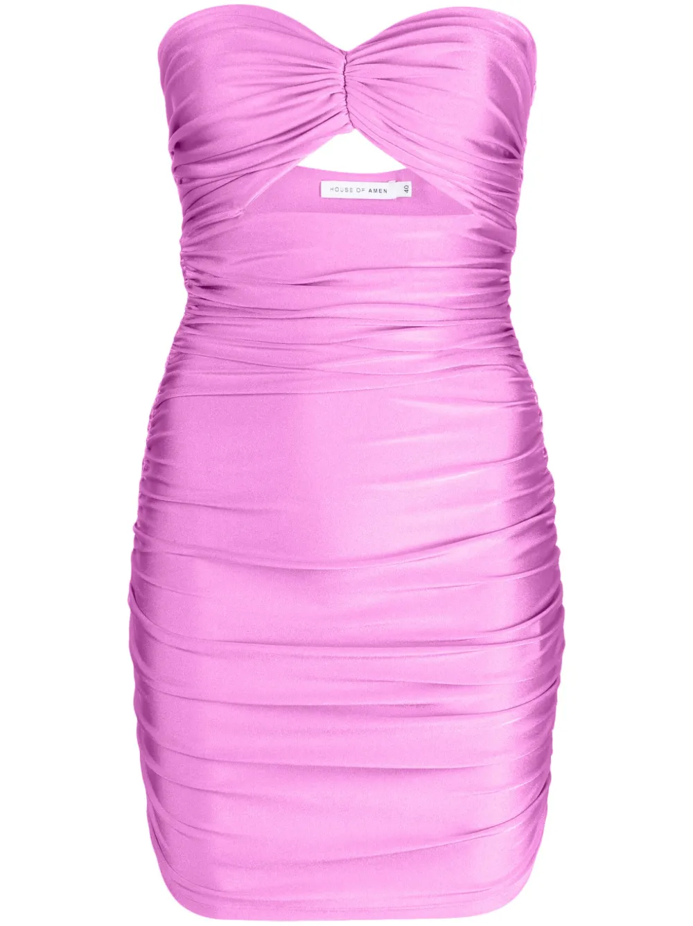 Amen cut-out-detailing draped minidress
