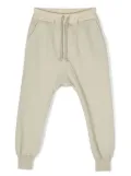 Rick Owens Kids drawstring-waist cotton track pants - Neutrals