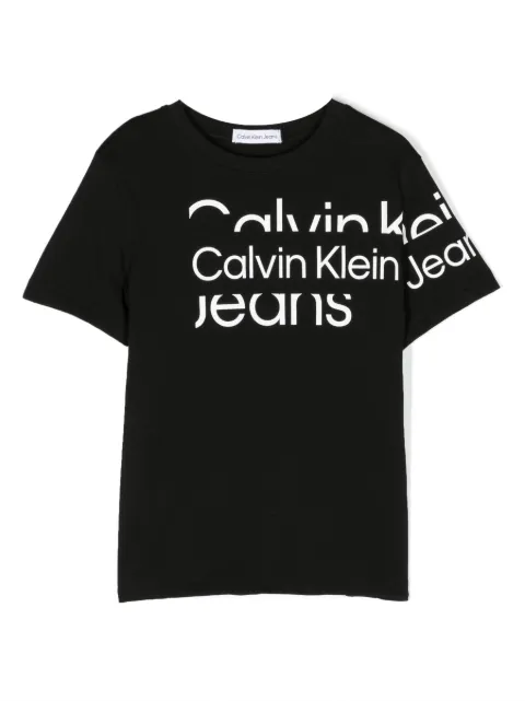 Calvin Klein Kids logo-print cotton T-shirt