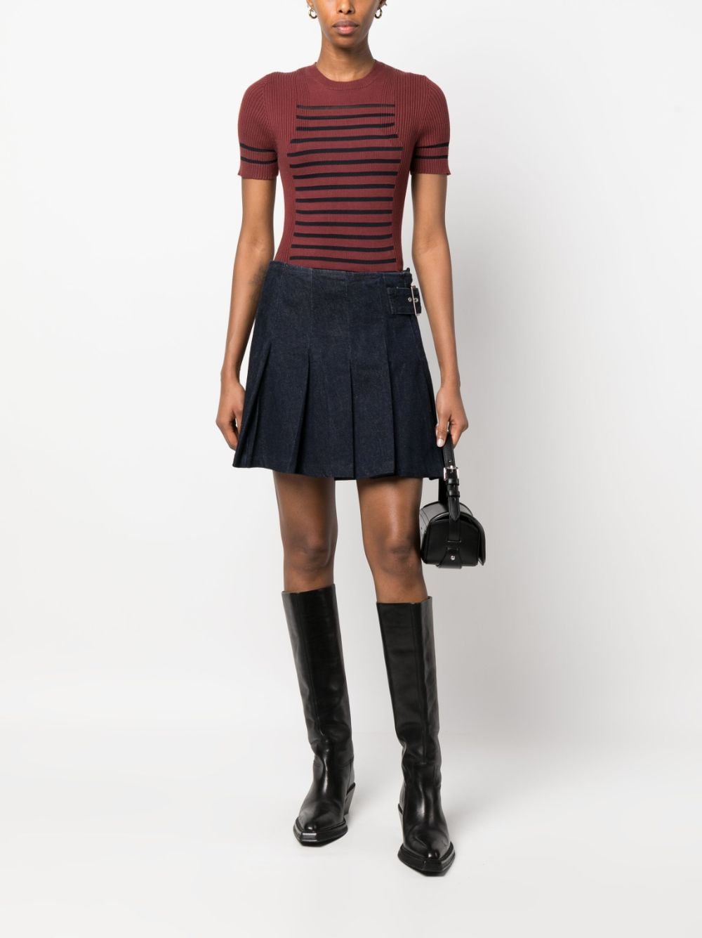 Jean Paul Gaultier Pre-Owned 1990s striped knitted top - Rood