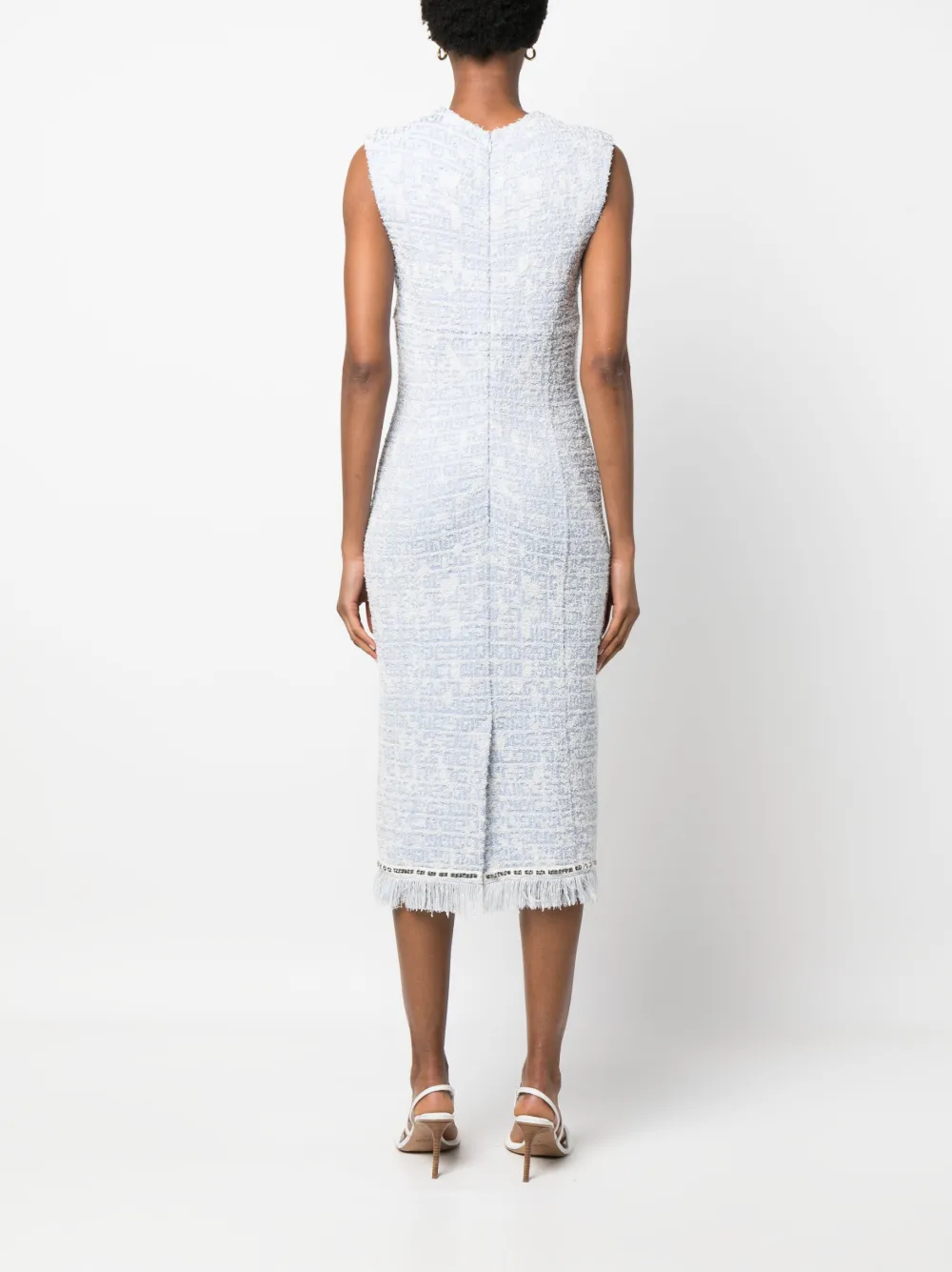 Givenchy Jurk met jacquard Blauw