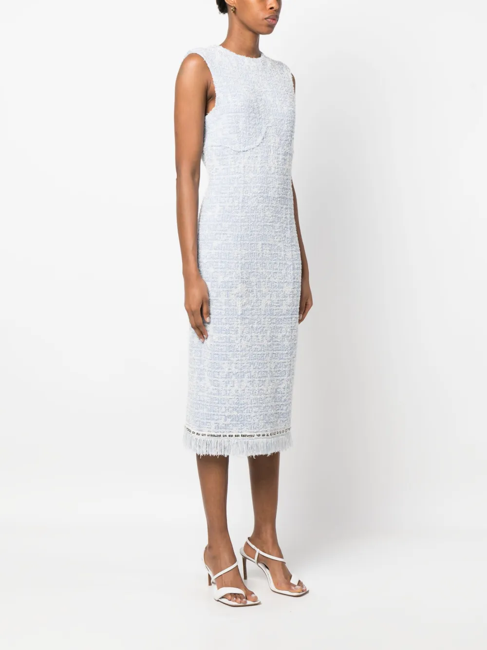 Givenchy Jurk met jacquard Blauw