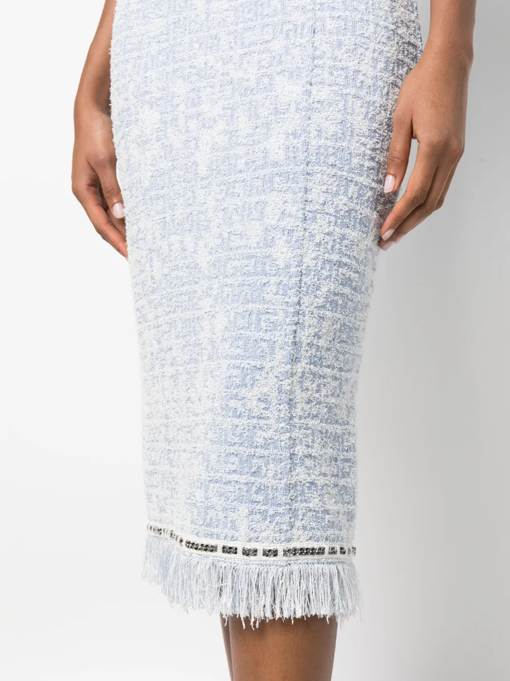 Givenchy Jurk met jacquard Blauw