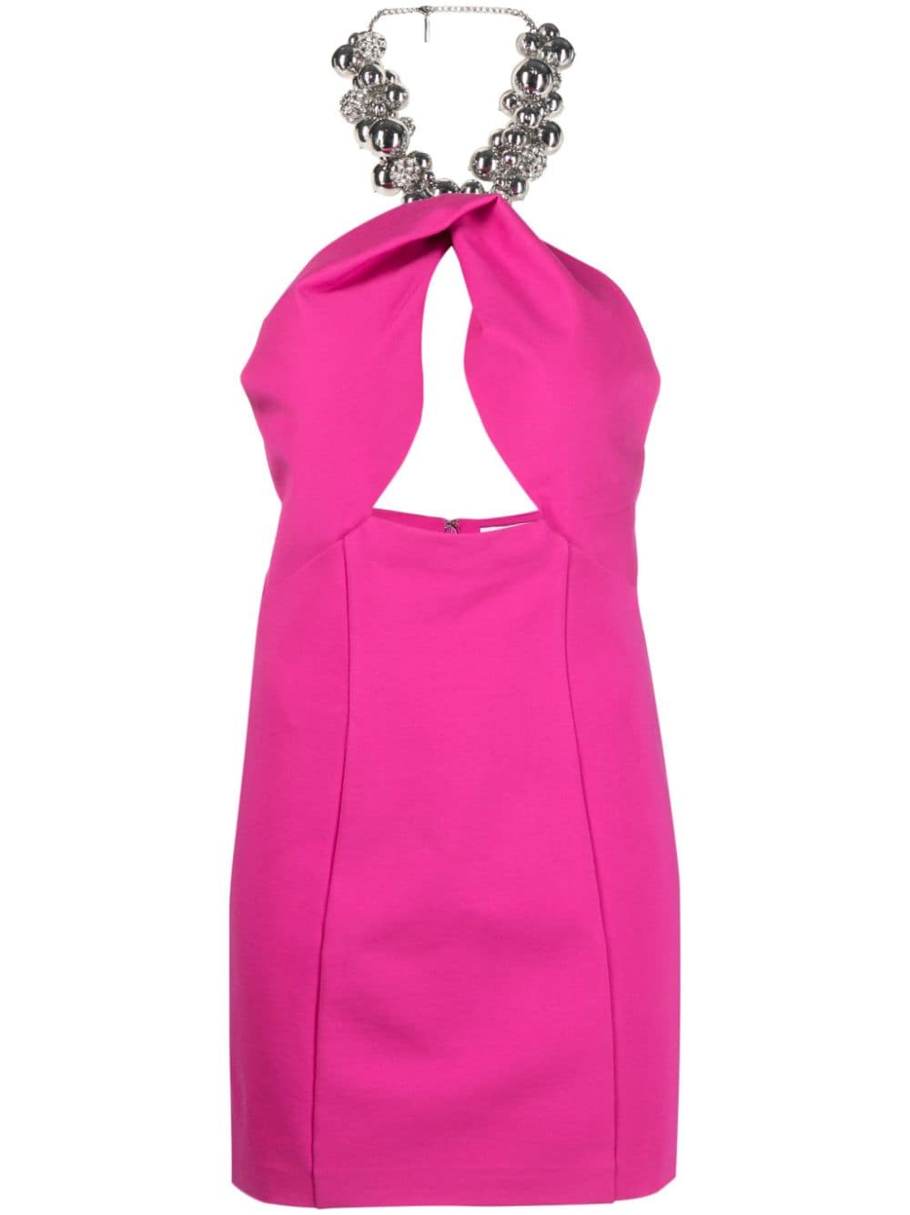 Area Women's Grape Cluster Halter Minidress In Pink