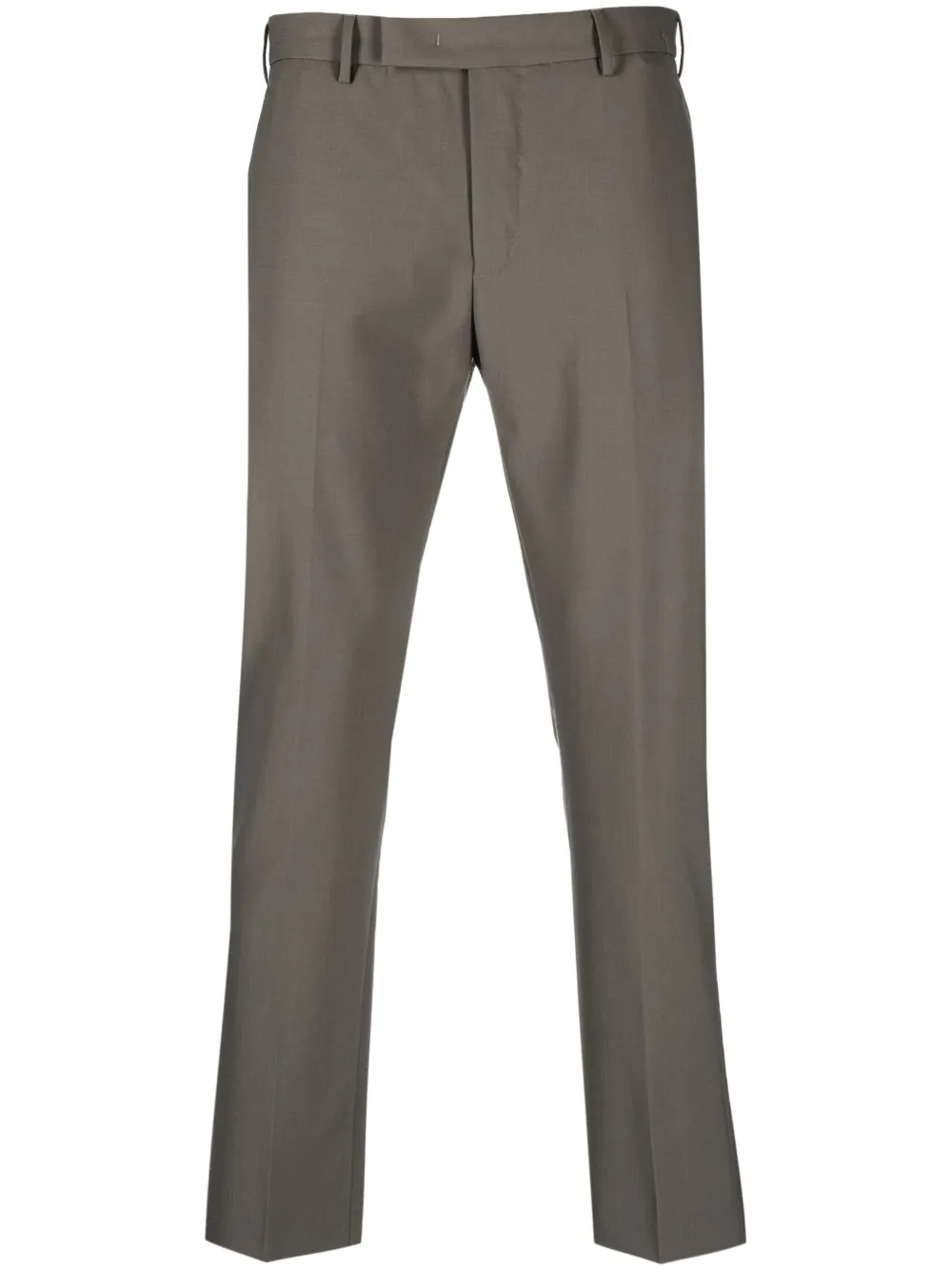 Pt Torino Slim-cut Tailored Trousers In Green