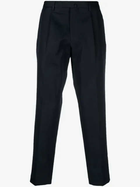 Dell'oglio pleat-detail cropped chinos