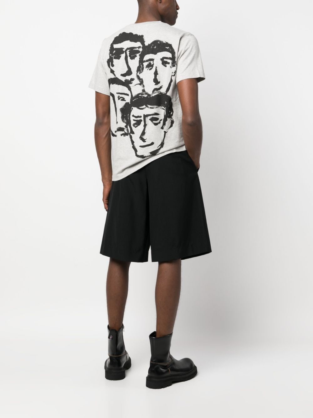 Off-White T-shirt met logoprint - Grijs