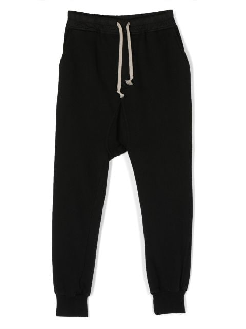 Rick Owens Kids drawstring-waist cotton track pants 