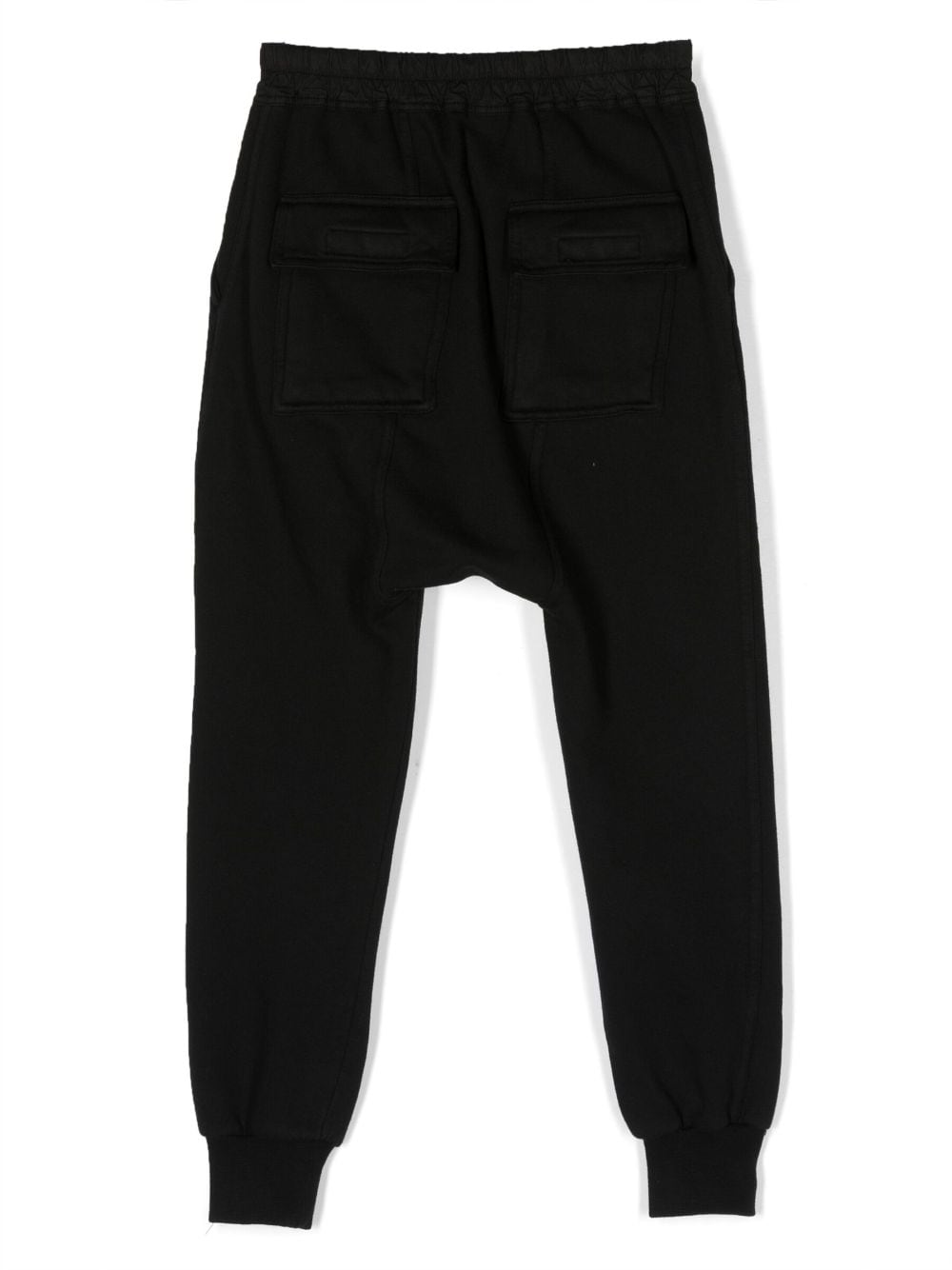 Shop Rick Owens Drawstring-waist Cotton Track Pants In Black