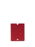 Dolce & Gabbana logo-plaque leather tablet case - Red