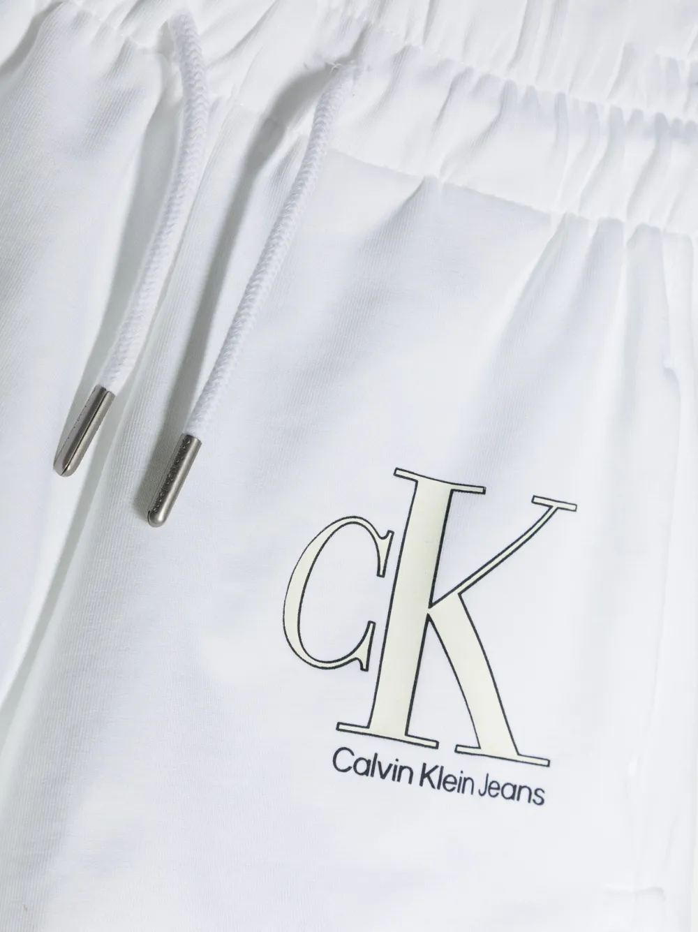 CALVIN KLEIN LOGO-PRINT DRAWSTRING SHORTS