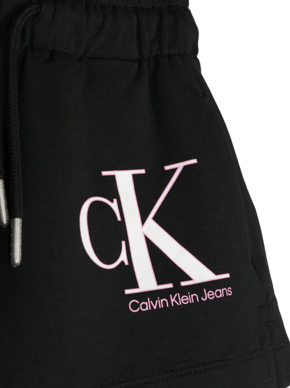 CALVIN KLEIN LOGO-PRINT DRAWSTRING SHORTS