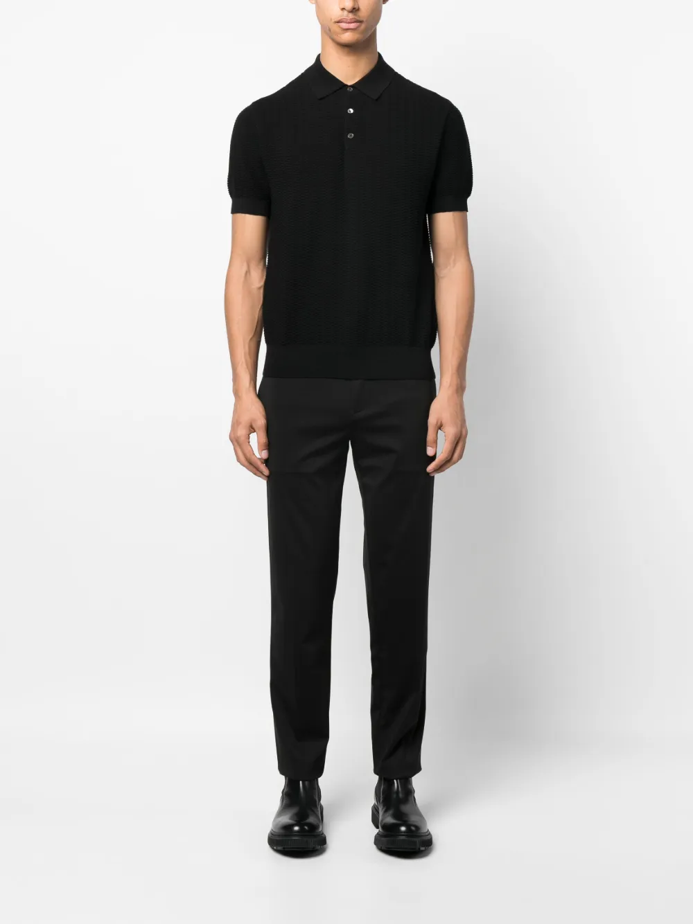 Emporio Armani Straight pantalon - Zwart
