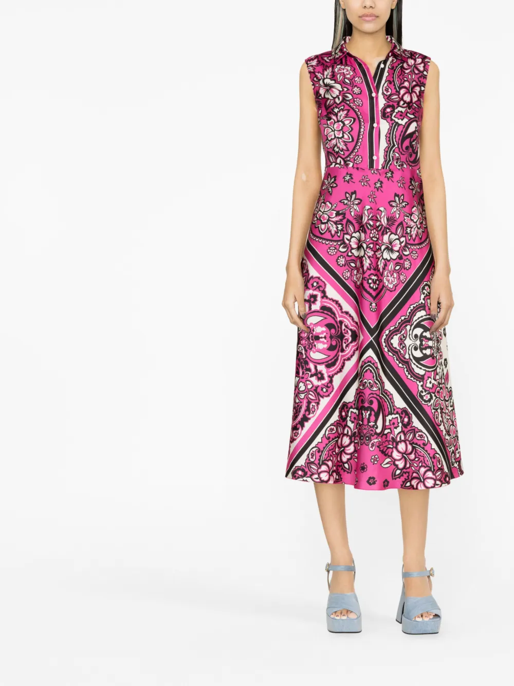 RED Valentino Blousejurk met bandanaprint - Roze