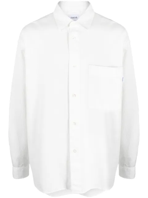 AMISH button-down cotton shirt 