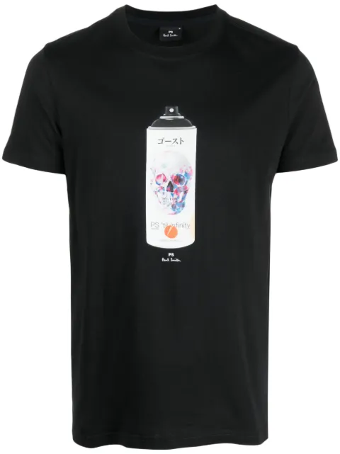 graphic-print organic-cotton T-shirt