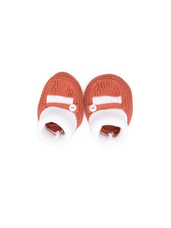 Little Bear two tone Knit Slippers Farfetch