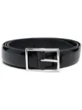 Dell'oglio rectangle-buckle patent-leather belt - Black