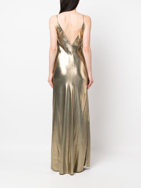 Galvan gold outlet dress