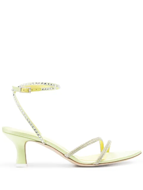 3juin Riemensandalen mit Kristallen