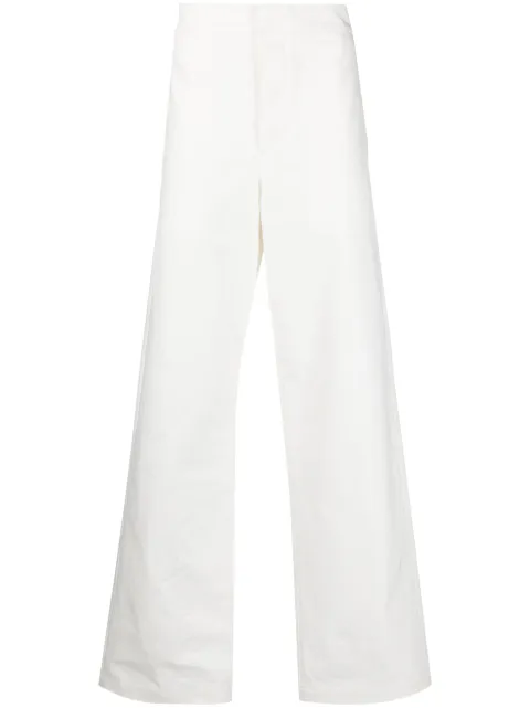 Jil Sander Gerade High-Waist-Hose