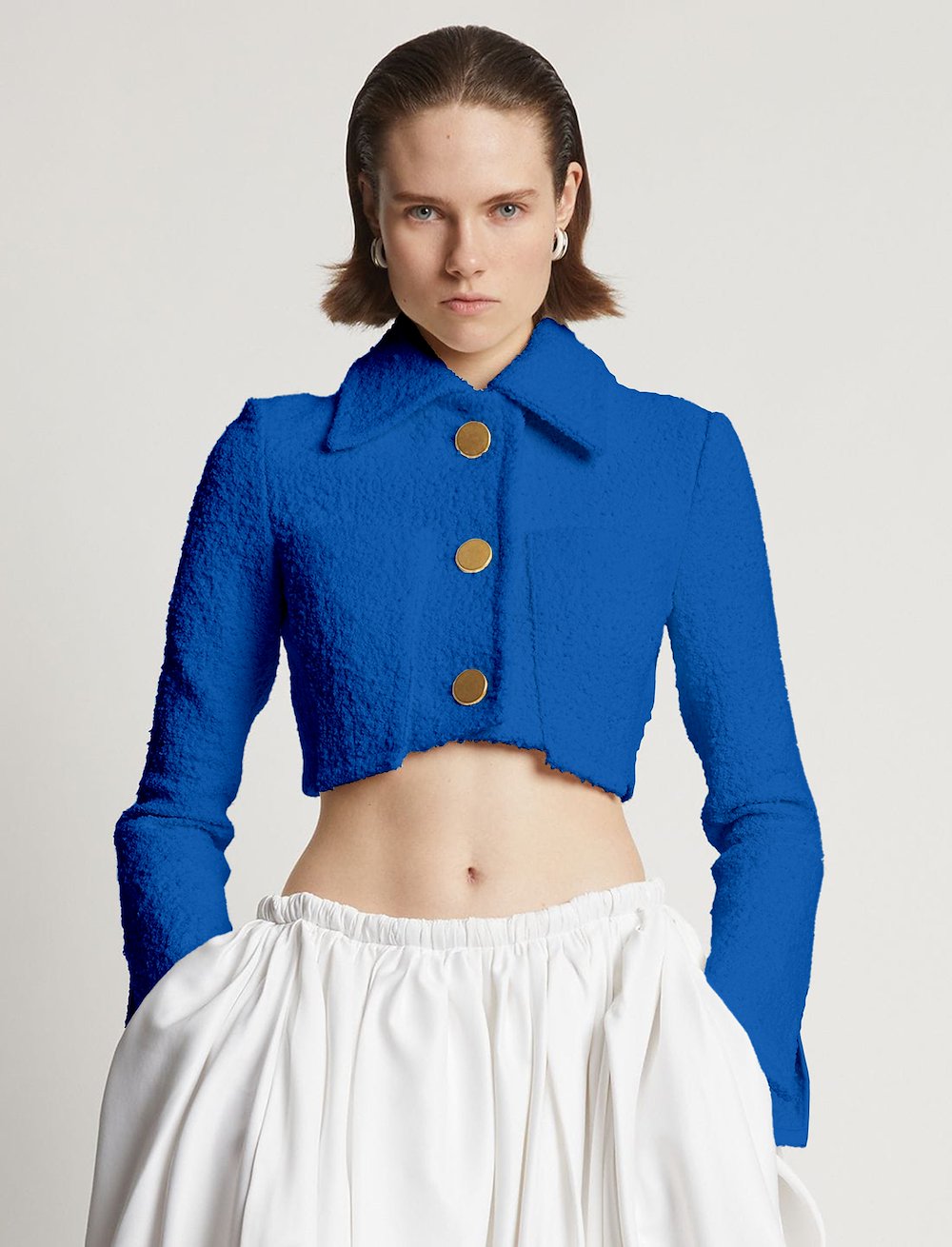 Boucle Tweed Crop Jacket