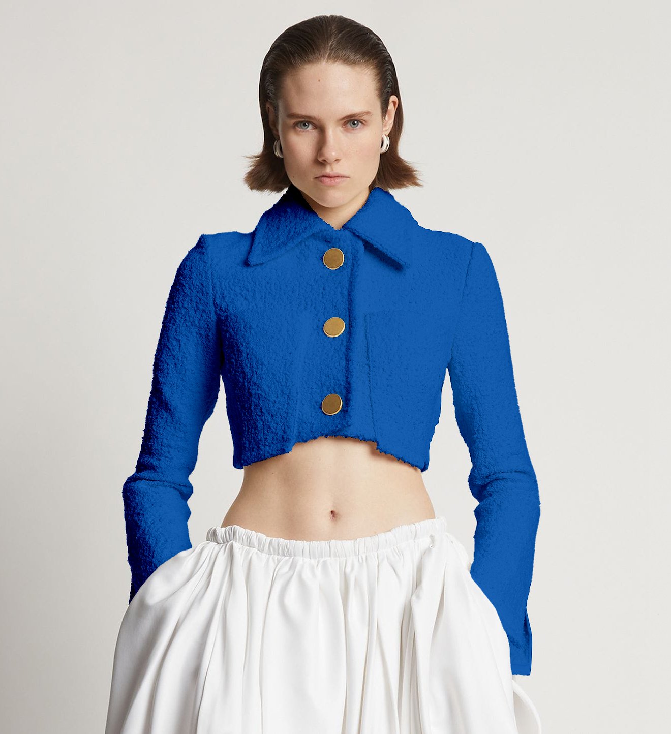 Boucle Tweed Crop Jacket