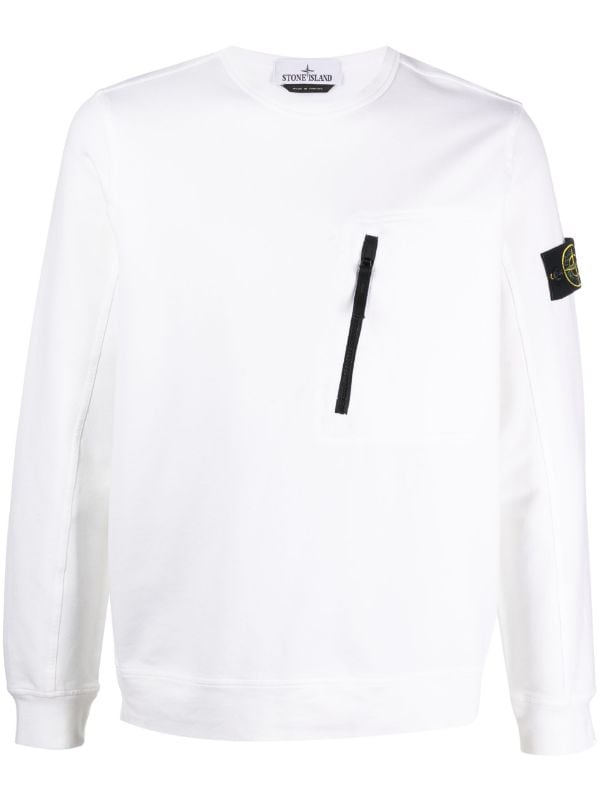 Stone Island Logo Patch Sweatshirt - Farfetch