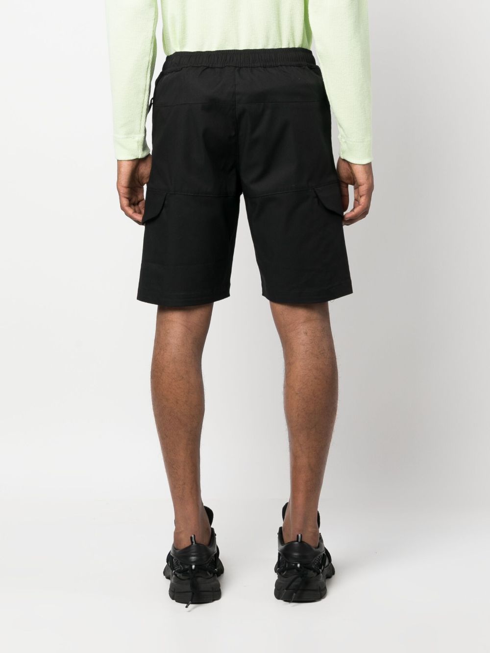 Stone Island embroidered-logo cotton-blend Bermuda Shorts - Farfetch