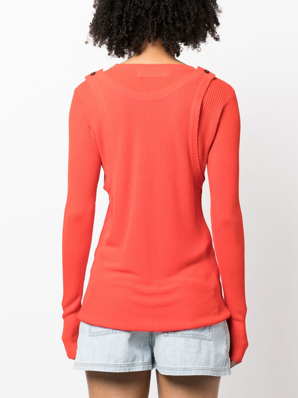 Cheap Marni layered-effect ribbed-knit jumper Women