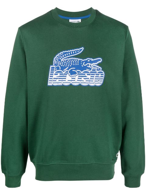 Lacoste - logo-print crew-neck sweatshirt