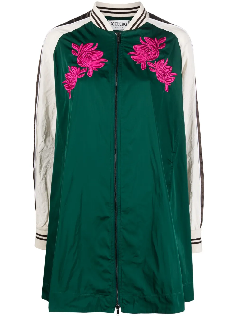 Iceberg floral-detail zip-up dress