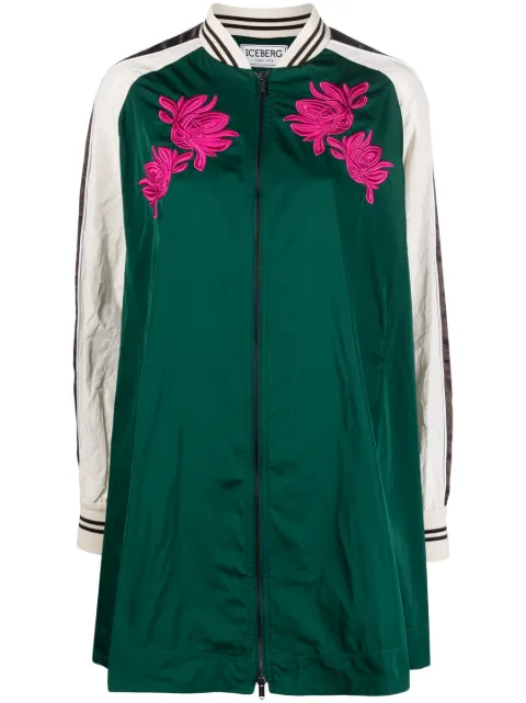 Iceberg - floral-detail zip-up dress